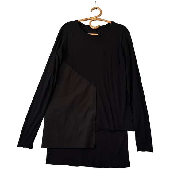 Army of Me | Black Asymmetrical Layered Long Sleeve Top Size S Emo Goth - Picture 1 of 12